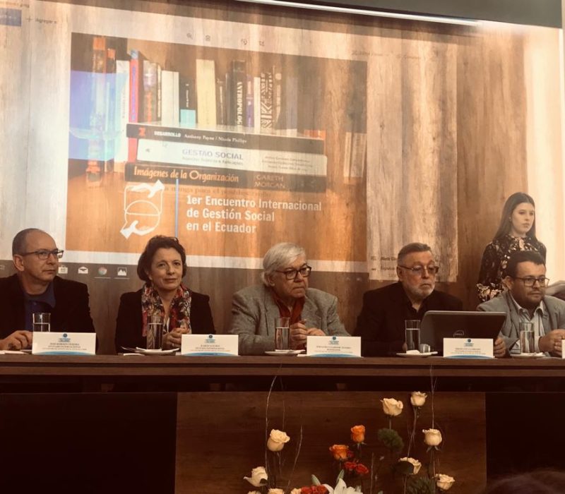 Primer encuentro internacional de gestion social en el ecuador, con la participación de la profesora Karem Sanchez